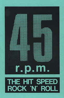 45 r.p.m. The Hit Speed Rock 'N' Roll Cover