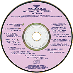 BMG Promo CD Volume 4 - photo of CD