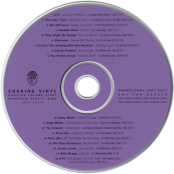 Cooking Vinyl Sampler Volume 8 - 1999 Disc