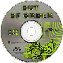 Out Of Order Show #OT 94-24 - Picture of Disc