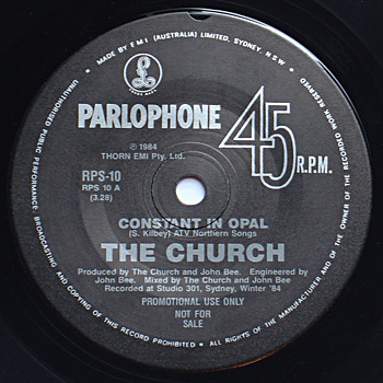 The Church - Constant In Opal - EMI Parlophone 7-inch Promo