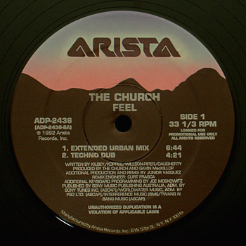 The Church - Feel Arista 12-inch USA Promo