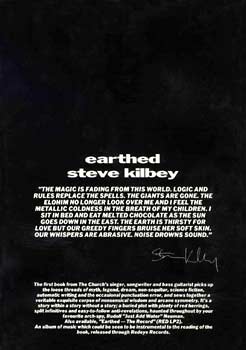 Steve Kilbey - Earthed Book Back Cover