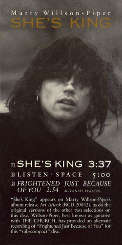 Marty Willson-Piper - She's King CD3 Rykodisc RCD3-1002 (USA) Cover