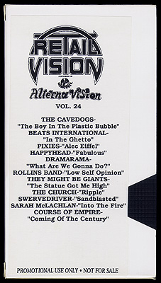 Retail Vision AlternaVision Volume 24 Video Cassette Label